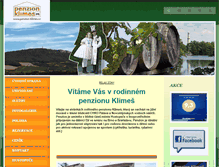 Tablet Screenshot of penzion-klimes.cz